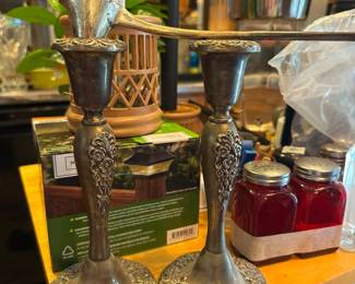Silver candlesticks