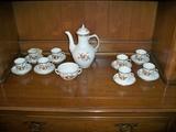 Royal Copenhagen "Brown Roses" Coffee Set