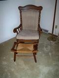 Oak platform rocking chair