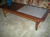 Lane mid-century tile top coffee table