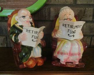 Vintage Lefton "Retirement Fund Banks"
