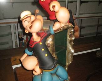 Popeye and Olive Oyl Store CD Rack