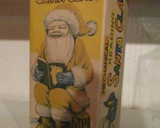 1950's Wind Up Reading Santa Claus