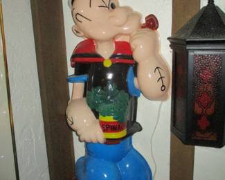 1990"s Popeye Headlites Lighted Wall Sculpture