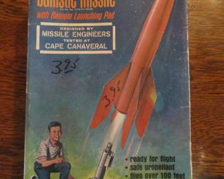 Vinntage Alpha-1 Ballistic Missile Toy Rocket Set