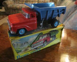 Vintage 1950's Bandai Friction-powered Dump Truck