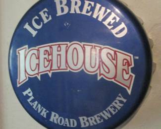Ice House Beer Bottle Cap Wall Sign