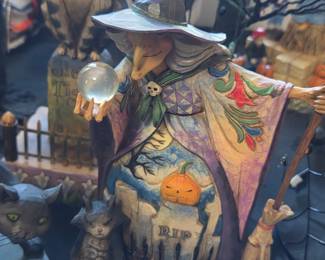 Jim Shore Heartwood Creek "What Do I See" Witch Figurine