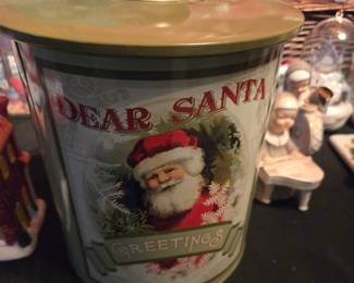 Vintage Dear Santa Christmas Tin