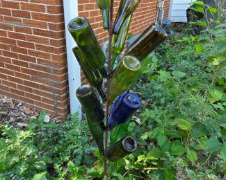 Bottle Tree Garden Sculpture