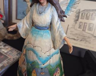 Jim Shore Heartwood Creek 'Watcher of Villages and Valleys' Angel Figurine
