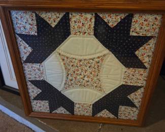Framed Quilted Star Wall Art