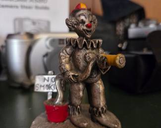 Vintage George Good Fine Pewter Clown Figurine