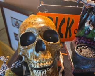 Halloween Decorative Human Skull Prop