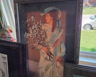 Vintage Dimensions Gold Collection 'Springtime Elegance' Completed Needlepoint
