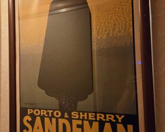 Sandeman Porto & Sherry Vintage Advertising Poster