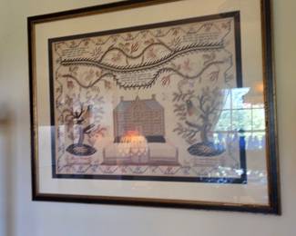 Antique Needlework Sampler