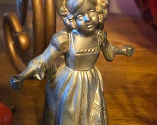 Vintage Figural Girl Candle Snuffer
