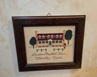 Vintage Ronnie Rowe Designs Christiana Campbell's Tavern Cross Stitch
