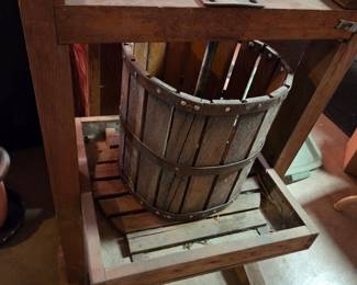 Vintage Wooden Fruit Press