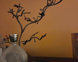 Vintage Decorative Iron Branch Sculpture