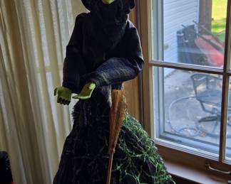 Vintage Halloween Standing Witch Decoration