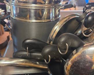 Calphalon Commercial Hard-Anodized Aluminum Stockpot and Steamer Set