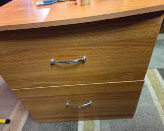 Two-Drawer Laminate Nightstand