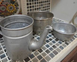 Vintage Aluminum Kitchenware Set