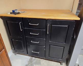 Rolling Kitchen Island Cabinet