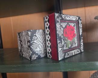 Decorative Floral Keepsake Box Set
