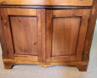 American Primitive Pine Dry Sink Cabinet