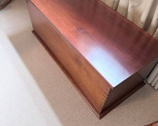 VTG Solid Cherry Blanket Chest With Dovetail Joints