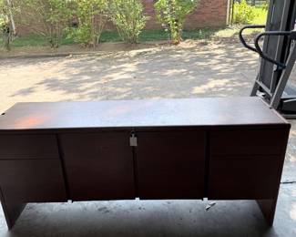Credenza with Matching  Office Desk