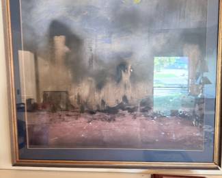 Reproduction of James Abbott McNeill Whistlers Nocturne in Black and Gold 