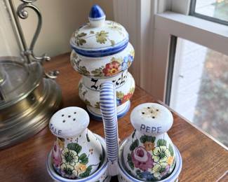VTG Italian Spice Jar with Cruet Set 