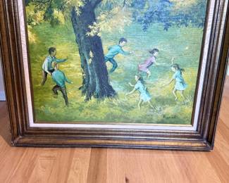 Oil painting “Frolic” by Koppel 