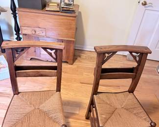 VTG Wooden Chapel Chairs 