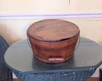 Antique Wooden Sugar Bucket
