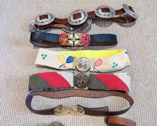 LGE. Assortment of VTG Belts