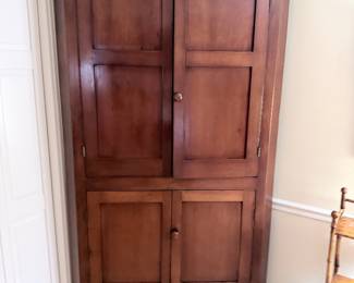 VTG Wooden Two Door Corner Cabinet