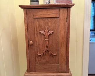 Victorian Oak Medicine Cabinet