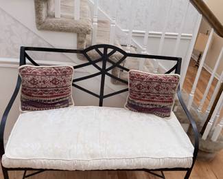 VTG Black Metal Loveseat