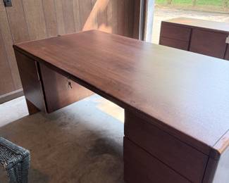 LGE Office Desk with Matching Credenza