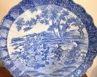 19th Century Japanese Meiji Period Porcelain Charger