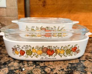 Corning Ware Spice of Life Vintage 1970's Casserole
