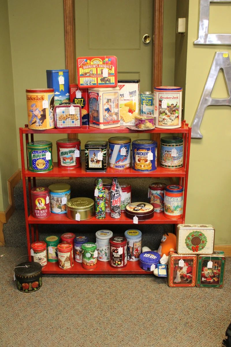 Storage vintage tins