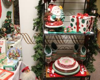 Christmas dishes, cookie jar, wine glasses, and so much more.