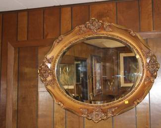 Antique Gold Finish mirror.