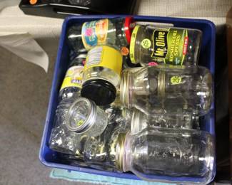 Lots of canning jars